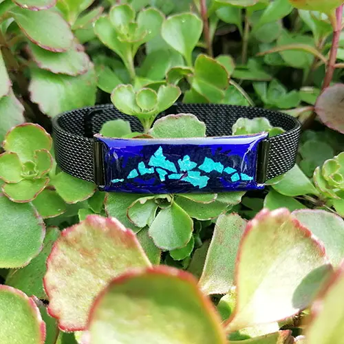 bracelet en émail sur cuivre, les émaux arédiens, atelier d'art en france