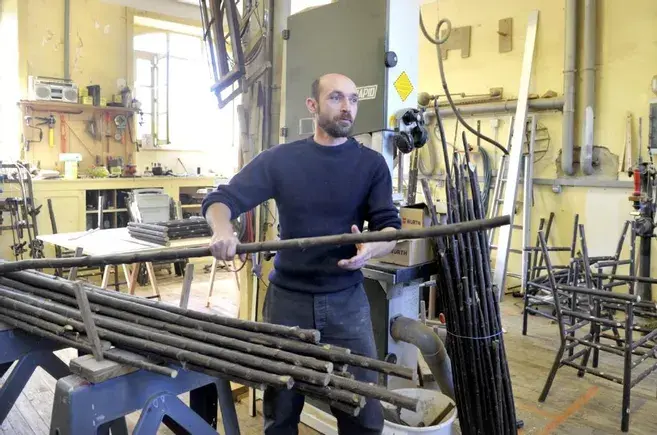 mobilier châtaignier, feuillardier, cyril delage, clac, saint yrieix la perche, boutique créateurs artisans, métier d'art nouvele aquitaine, designer mobilier